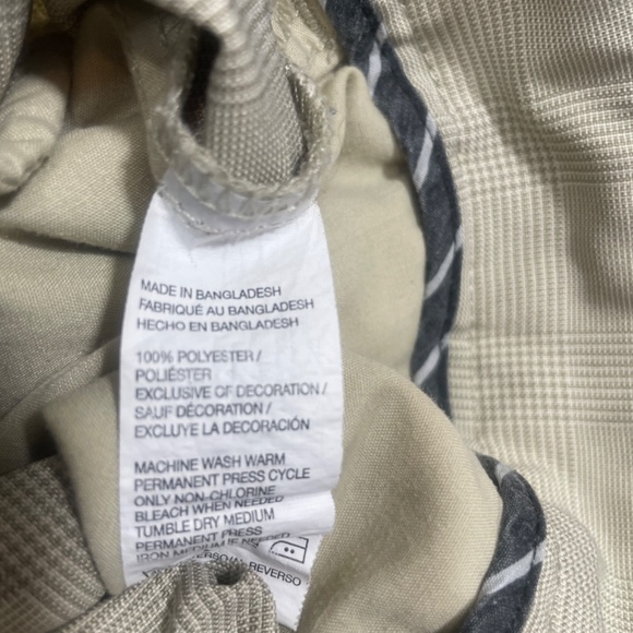 Izod Golf Performx 40‎ x 32 Beige Plaid 100% Polyester Pockets - Picture 5 of 6